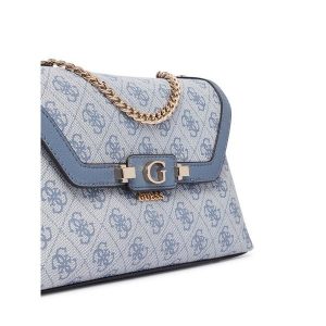 Torebka Guess. Niebieskie listonoszki Guess, z aplikacjami, bez dodatków. Za 525,99 zł.