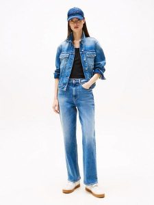 TOMMY JEANS Dżinsy - Regular fit - w kolorze niebieskim rozmiar: W26/L30. Niebieskie jeansy Tommy Jeans, z aplikacjami, z jeansu, z podwyższonym stanem. Za 263,53 zł.