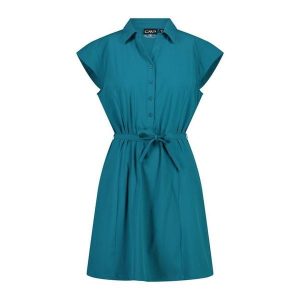 Damska damska turystyczne SUKIENKA 31T5206. Zielone sukienki CMP, na co dzień, xl, bez wzorów, sportowe, bez kołnierzyka, bez ramiączek, sportowe. W wyprzedaży za 164,99 zł.