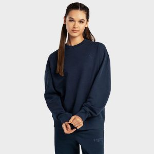 Bluza dresowa Lifestyle damska SIROKO Bluemarine-W. Niebieskie bluzy SIROKO, xl, bez wzorów, z dresówki, bez kaptura. Za 190,00 zł.