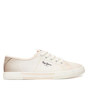 Pepe Jeans. Czerwone trampki Pepe Jeans, bez wzorów, z jeansu, bez zapięcia. Za 139,99 zł.