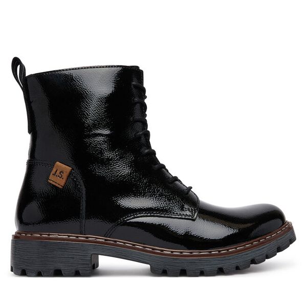 Trapery Josef Seibel. Czarne buty zimowe Josef Seibel, bez obcasa, bez zapięcia. Za 539,99 zł.