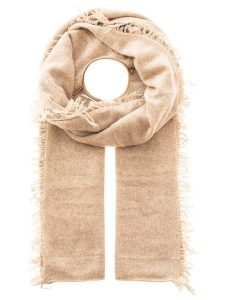 Zwillingsherz Kaszmirowy szal w kolorze beżowym - 190 x 75 cm rozmiar: onesize. Brązowe szaliki Zwillingsherz, bez wzorów, z kaszmiru. Za 406,57 zł.