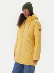 Roxy Płaszcz zimowy Better Weather ERJJK03634 Żółty Regular Fit. Żółte płaszcze Roxy, na zimę, xs, bez wzorów, z syntetyku, bez kaptura. Za 599,99 zł.