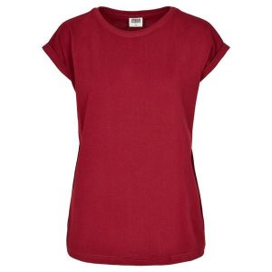 Koszulka damska Urban Classics organic extended shoulder. Brązowe koszulki sportowe Urban Classics, bez wzorów, bez ramiączek. Za 102,00 zł.