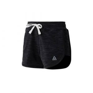 Spodnie sportowe damskie Reebok EL Marble Short. Czarne spodnie dresowe Reebok, bez wzorów. Za 203,00 zł.