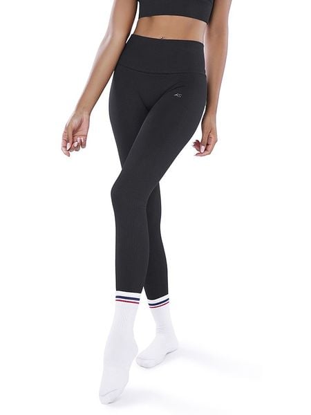 Athleas Legginsy sportowe "Eva" w kolorze czarnym rozmiar: XS/S. Czarne legginsy Athleas, bez wzorów, z materiału, z podwyższonym stanem. Za 109,00 zł.