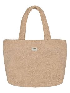 Barts Shopper bag "Aaki" w kolorze beżowym rozmiar: onesize. Brązowe shopper bag Barts, bez wzorów, z bawełny, bez dodatków. Za 149,31 zł.