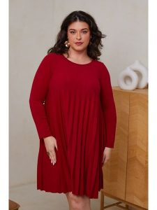 Curvy Lady Sukienka w kolorze czerwonym rozmiar: 48/50. Czerwone sukienki Curvy Lady, bez wzorów, klasyczne, bez kołnierzyka, bez ramiączek, midi. Za 131,74 zł.