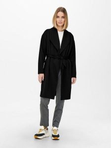 JDY Płaszcz przejściowy Mekko 15259931 Czarny Regular Fit. Czarne płaszcze JDY, l, bez wzorów, z syntetyku, bez kaptura. Za 119,99 zł.