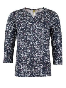 Roadsign Bluzka w kolorze granatowo-białym rozmiar: S. Białe bluzki Roadsign, s, bez wzorów, z wiskozy, bez kołnierzyka, bez ramiączek. Za 56,53 zł.