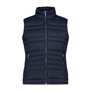 Kamizelka damska turystyczne CMP 34K3126. Niebieskie kamizelki CMP, xs, bez wzorów, bez kołnierzyka, bez ramiączek, bez kaptura. Za 340,00 zł.