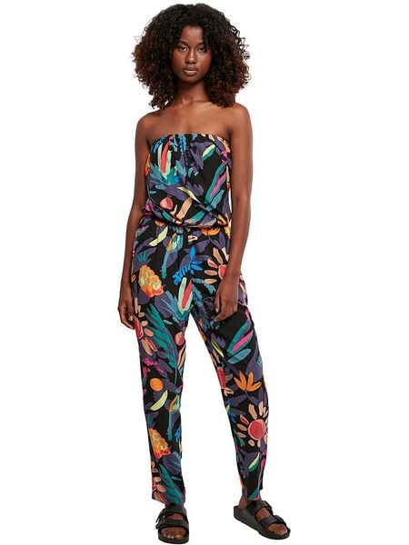 Urban Classics Kombinezon ze wzorem rozmiar: L. Kombinezony Urban Classics, l, bez wzorów, z wiskozy, bez kołnierzyka, bez ramiączek. Za 82,64 zł.