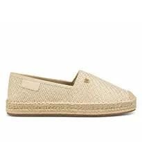 Buty damskie espadryle Wrangler NANCY RAFFIA WOMEN LOW. Brązowe espadryle Wrangler, bez wzorów, z jeansu, bez obcasa. Za 129,00 zł.
