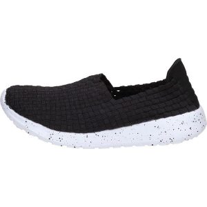Czarne sportowe buty damskie Sabatina Fd20-1. Czarne buty sportowe Sabatina, bez wzorów, z tkaniny, bez zapięcia. Za 89,00 zł.