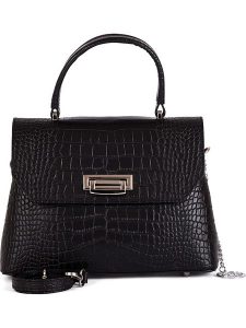 Mia Tomazzi Skórzana torebka "Tintoretto" w kolorze czarnym - 28 x 20 x 12 cm rozmiar: onesize. Czarne torebki klasyczne Mia Tomazzi, bez wzorów, z materiału, przez ramię, bez dodatków. Za 293,59 zł.