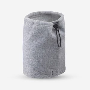 Komin narciarski dla dorosłych Wedze Tanka. Szare szaliki WED'ZE, bez wzorów, z dzianiny. Za 24,99 zł.