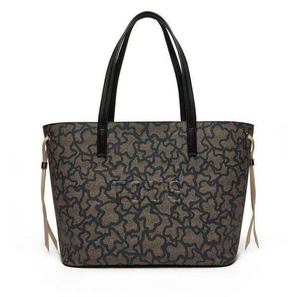 Torebka TOUS. Czarne shopper bag Tous, bez wzorów, bez dodatków. Za 769,99 zł.