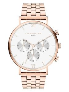 Liebeskind Chronograf w kolorze różowozłoto-białym rozmiar: onesize. Białe, analogowe zegarki Liebeskind. Za 448,99 zł.