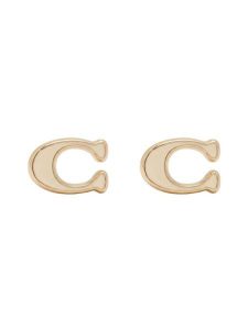 Coach Kolczyki 37571173 Złoty. Żółte kolczyki Coach, metalowe. Za 169,99 zł.