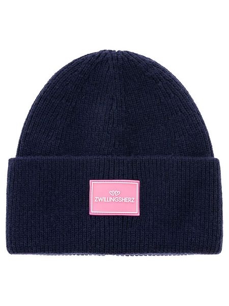 Zwillingsherz Czapka "Zwillingsherz" w kolorze granatowym rozmiar: onesize. Niebieskie czapki Zwillingsherz, bez wzorów, z materiału. Za 115,95 zł.