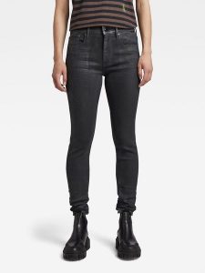 G-Star Dżinsy - Skinny fit - w kolorze ciemnoszarym rozmiar: W27/L34. Czarne jeansy G-Star, z aplikacjami. Za 188,85 zł.