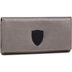 Duży Portfel Damski PUMA - Sf Ls Wallet F 053477 01 Metallic Ash. Szare portfele marki Puma, ze skóry ekologicznej. W wyprzedaży za 159,00 zł.