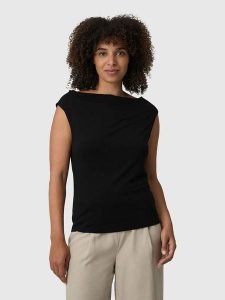 Les Lunes Top "Miraa" w kolorze czarnym rozmiar: XL. Czarne topy Les Lunes, xl, bez wzorów, z lyocellu, bez kołnierzyka, bez ramiączek. Za 108,99 zł.