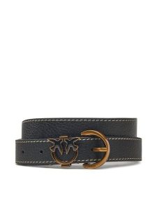 PINKO Pasek Tamboril H2.5 Belt 20241 PLT01 102820.A158 Czarny. Czarne paski Pinko, bez wzorów, ze skóry. Za 373,99 zł.