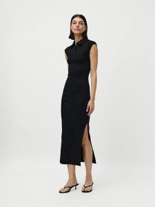 LeGer Sukienka "Helene" w kolorze czarnym rozmiar: 38. Czarne sukienki LeGer, bez wzorów, bez kołnierzyka, bez ramiączek, maxi. Za 130,99 zł.