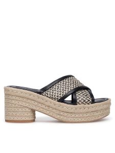 Nine West Espadryle WYL2734-1 Czarny. Czarne espadryle Nine West, bez wzorów, z materiału, bez obcasa. Za 137,99 zł.