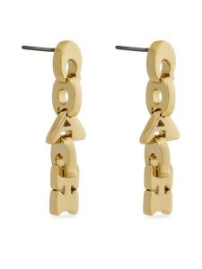 Coach Kolczyki 37530123 Złoty. Żółte kolczyki Coach, metalowe. Za 249,99 zł.