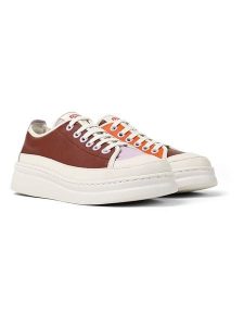 Camper Skórzane sneakersy w kolorze pomarańczowo-lawendowo-bordowym rozmiar: 38. Czerwone trampki Camper, bez wzorów, bez zapięcia. Za 259,13 zł.