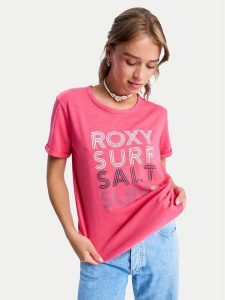 Roxy T-Shirt ERJZT06024 Żółty Regular Fit. Żółte t-shirty Roxy, m, bez wzorów, z bawełny, bez kołnierzyka, bez ramiączek. Za 109,99 zł.