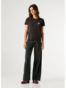 Pepe Jeans Koszulka "Brule" w kolorze brązowym rozmiar: S. Brązowe bluzki Pepe Jeans, s, bez wzorów, z bawełny, bez kołnierzyka, bez ramiączek. Za 104,99 zł.