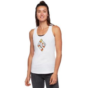 Koszulka bez rękawów Damska Black Diamond Rainbow Diamond Tank. Białe koszulki sportowe Black Diamond, bez wzorów, bez ramiączek. Za 195,00 zł.