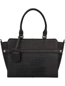 Burkely Skórzana torebka "Casual Cayla" w kolorze czarnym - 38 x 23 x 12 cm rozmiar: onesize. Czarne torebki klasyczne Burkely, bez wzorów, z materiału, przez ramię, bez dodatków. Za 321,45 zł.