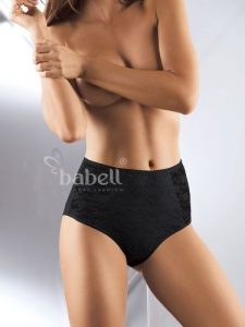 Figi Model Lace-Fit BBL 070 Black - Babell. Czarne figi Babell, bez wzorów, z bawełny. Za 77,83 zł.