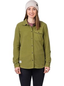 Hannah Koszula polarowa "Bea" w kolorze zielonym rozmiar: 38. Zielone koszule Hannah, bez wzorów, z polaru, bez kołnierzyka, bez ramiączek. Za 208,99 zł.