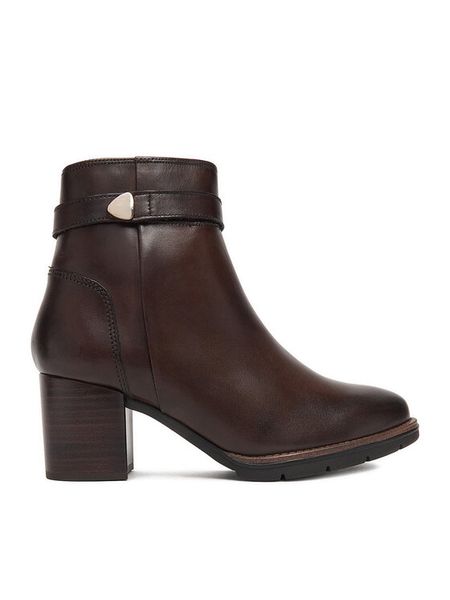 Lasocki Botki CEO-WB-TATIANA-26 Brązowy. Brązowe botki Lasocki, bez wzorów, ze skóry, bez obcasa, na słupku, bez zapięcia. Za 279,99 zł.