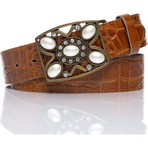 DAMSKI PASEK VANZETTI PASEK SKÓRZANY SOPO-VAN902 645 40mm Ledergürtel Q. 6186(6250). Brązowe paski Vanzetti, bez wzorów, klasyczne. Za 89,99 zł.