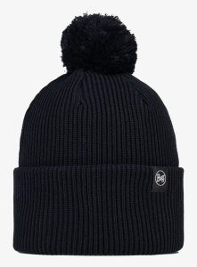 Czapka zimowa Buff Renvi - black. Czarne czapki Buff, bez wzorów, z dzianiny, eleganckie. Za 129,99 zł.