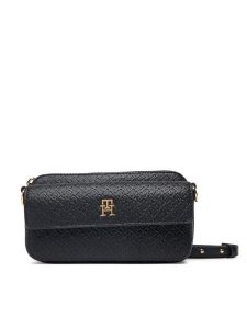 Tommy Hilfiger Torebka Th Icon Camera Bag Mono AW0AW18922 Czarny. Czarne listonoszki TOMMY HILFIGER, bez wzorów, ze skóry, bez dodatków. Za 529,99 zł.