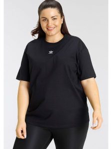 Adidas Koszulka w kolorze czarnym rozmiar: 3X. Czarne bluzki ADIDAS, bez wzorów, z bawełny, bez kołnierzyka, bez ramiączek. Za 92,21 zł.