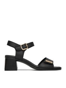 Remonte Sandały CEO-D1K54-00 Czarny. Czarne sandały Remonte, bez wzorów, ze skóry, bez obcasa, na słupku, bez zapięcia. Za 379,99 zł.