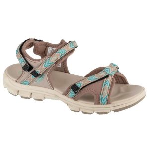 Sandały CMP Almaak Hiking Sandal 38Q9946-13PT brązowe. Brązowe sandały bez wzorów, z gumy, bez obcasa, bez zapięcia. Za 297,61 zł.