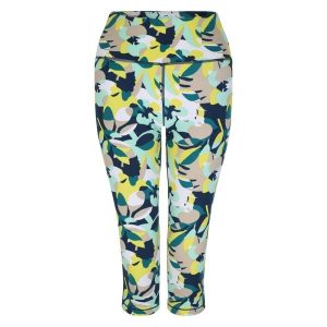 Legginsy Damskie Influential Petal 3/4. Niebieskie legginsy Dare 2b, bez wzorów. Za 58,99 zł.