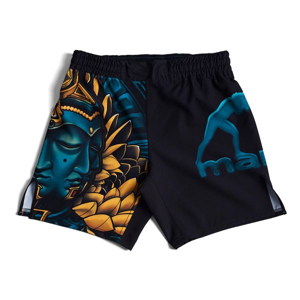 Spodenki treningowe MANTO Big Buddha. Czarne szorty MANTO, bez wzorów, sportowe. Za 179,00 zł.