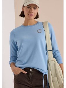 Cecil Bluza w kolorze błękitnym rozmiar: XL. Niebieskie bluzy Cecil, xl, bez wzorów, bez kaptura. Za 179,95 zł.