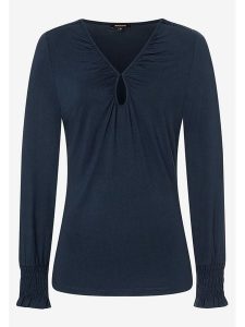 More & More Bluzka w kolorze granatowym rozmiar: 34. Niebieskie bluzki More & More, s, bez wzorów, z wiskozy, klasyczne, bez kołnierzyka, bez ramiączek. Za 65,85 zł.